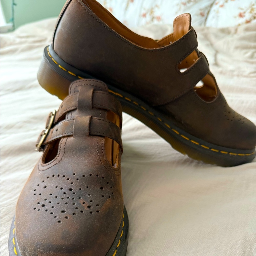 Dr. Martens Mary Jane in brown. Excellent condition. US women’s size 9.
